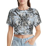 AILLOSA Racerback Tank Top Yuvarlak Yaka Kısa Kol YH-363 Kadın T-shirt