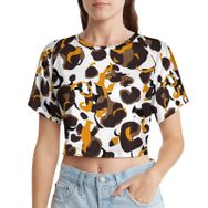 AILLOSA Racerback Tank Top Yuvarlak Yaka Kısa Kol YH-368 Kadın T-shirt