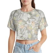 AILLOSA Racerback Tank Top Yuvarlak Yaka Kısa Kol YH-369 Kadın T-shirt