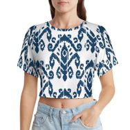 AILLOSA Racerback Tank Top Yuvarlak Yaka Kısa Kol YH-39 Kadın T-shirt