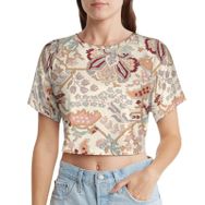 AILLOSA Racerback Tank Top Yuvarlak Yaka Kısa Kol YH-395 Kadın T-shirt