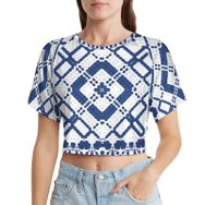 AILLOSA Racerback Tank Top Yuvarlak Yaka Kısa Kol YH-40 Kadın T-shirt