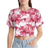AILLOSA Racerback Tank Top Yuvarlak Yaka Kısa Kol YH-405 Kadın T-shirt