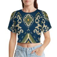AILLOSA Racerback Tank Top Yuvarlak Yaka Kısa Kol YH-41 Kadın T-shirt