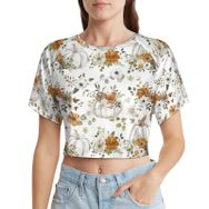 AILLOSA Racerback Tank Top Yuvarlak Yaka Kısa Kol YH-414 Kadın T-shirt