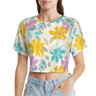 AILLOSA Racerback Tank Top Yuvarlak Yaka Kısa Kol YH-419 Kadın T-shirt
