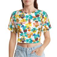 AILLOSA Racerback Tank Top Yuvarlak Yaka Kısa Kol YH-438 Kadın T-shirt