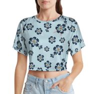 AILLOSA Racerback Tank Top Yuvarlak Yaka Kısa Kol YH-439 Kadın T-shirt