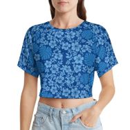 AILLOSA Racerback Tank Top Yuvarlak Yaka Kısa Kol YH-442 Kadın T-shirt