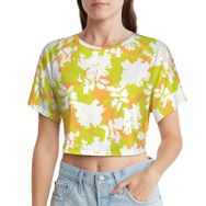 AILLOSA Racerback Tank Top Yuvarlak Yaka Kısa Kol YH-451 Kadın T-shirt