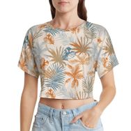 AILLOSA Racerback Tank Top Yuvarlak Yaka Kısa Kol YH-455 Kadın T-shirt