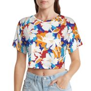 AILLOSA Racerback Tank Top Yuvarlak Yaka Kısa Kol YH-459 Kadın T-shirt