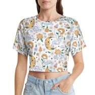 AILLOSA Racerback Tank Top Yuvarlak Yaka Kısa Kol YH-461 Kadın T-shirt