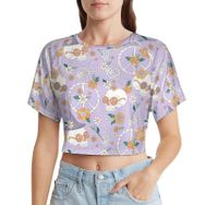 AILLOSA Racerback Tank Top Yuvarlak Yaka Kısa Kol YH-462 Kadın T-shirt