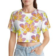AILLOSA Racerback Tank Top Yuvarlak Yaka Kısa Kol YH-463 Kadın T-shirt