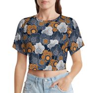 AILLOSA Racerback Tank Top Yuvarlak Yaka Kısa Kol YH-467 Kadın T-shirt