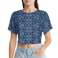 AILLOSA Racerback Tank Top Yuvarlak Yaka Kısa Kol YH-476 Kadın T-shirt