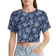 AILLOSA Racerback Tank Top Yuvarlak Yaka Kısa Kol YH-482 Kadın T-shirt