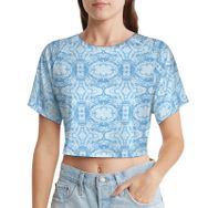AILLOSA Racerback Tank Top Yuvarlak Yaka Kısa Kol YH-493 Kadın T-shirt