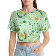 AILLOSA Racerback Tank Top Yuvarlak Yaka Kısa Kol YH-506 Kadın T-shirt