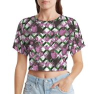 AILLOSA Racerback Tank Top Yuvarlak Yaka Kısa Kol YH-510 Kadın T-shirt