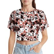 AILLOSA Racerback Tank Top Yuvarlak Yaka Kısa Kol YH-528 Kadın T-shirt