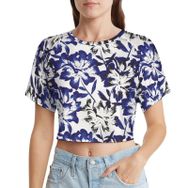 AILLOSA Racerback Tank Top Yuvarlak Yaka Kısa Kol YH-537 Kadın T-shirt