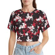 AILLOSA Racerback Tank Top Yuvarlak Yaka Kısa Kol YH-545 Kadın T-shirt