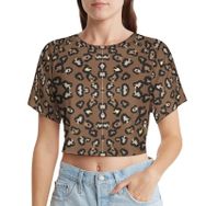 AILLOSA Racerback Tank Top Yuvarlak Yaka Kısa Kol YH-548 Kadın T-shirt