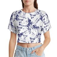AILLOSA Racerback Tank Top Yuvarlak Yaka Kısa Kol YH-554 Kadın T-shirt