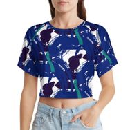 AILLOSA Racerback Tank Top Yuvarlak Yaka Kısa Kol YH-557 Kadın T-shirt