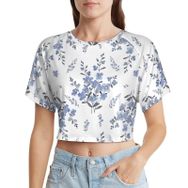 AILLOSA Racerback Tank Top Yuvarlak Yaka Kısa Kol YH-56 Kadın T-shirt