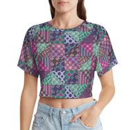 AILLOSA Racerback Tank Top Yuvarlak Yaka Kısa Kol YH-562 Kadın T-shirt