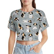 AILLOSA Racerback Tank Top Yuvarlak Yaka Kısa Kol YH-568 Kadın T-shirt