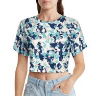 AILLOSA Racerback Tank Top Yuvarlak Yaka Kısa Kol YH-569 Kadın T-shirt