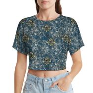 AILLOSA Racerback Tank Top Yuvarlak Yaka Kısa Kol YH-573 Kadın T-shirt