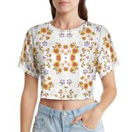AILLOSA Racerback Tank Top Yuvarlak Yaka Kısa Kol YH-576 Kadın T-shirt