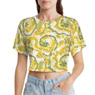 AILLOSA Racerback Tank Top Yuvarlak Yaka Kısa Kol YH-578 Kadın T-shirt