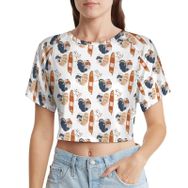 AILLOSA Racerback Tank Top Yuvarlak Yaka Kısa Kol YH-588 Kadın T-shirt