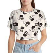 AILLOSA Racerback Tank Top Yuvarlak Yaka Kısa Kol YH-590 Kadın T-shirt