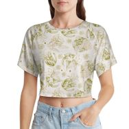 AILLOSA Racerback Tank Top Yuvarlak Yaka Kısa Kol YH-598 Kadın T-shirt
