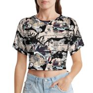 AILLOSA Racerback Tank Top Yuvarlak Yaka Kısa Kol YH-599 Kadın T-shirt