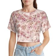 AILLOSA Racerback Tank Top Yuvarlak Yaka Kısa Kol YH-60 Kadın T-shirt