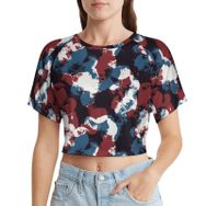 AILLOSA Racerback Tank Top Yuvarlak Yaka Kısa Kol YH-605 Kadın T-shirt
