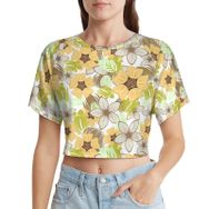 AILLOSA Racerback Tank Top Yuvarlak Yaka Kısa Kol YH-611 Kadın T-shirt