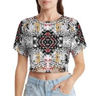 AILLOSA Racerback Tank Top Yuvarlak Yaka Kısa Kol YH-613 Kadın T-shirt