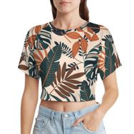 AILLOSA Racerback Tank Top Yuvarlak Yaka Kısa Kol YH-62 Kadın T-shirt