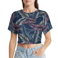 AILLOSA Racerback Tank Top Yuvarlak Yaka Kısa Kol YH-620 Kadın T-shirt