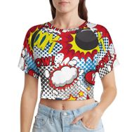 AILLOSA Racerback Tank Top Yuvarlak Yaka Kısa Kol YH-652 Kadın T-shirt