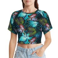 AILLOSA Racerback Tank Top Yuvarlak Yaka Kısa Kol YH-656 Kadın T-shirt
